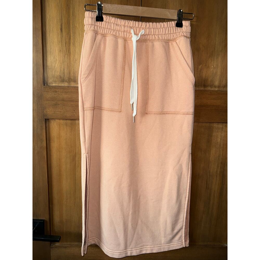 aerie Terry Cloth‎ Women's Straight Skirt Size XXL Orange Cover-up Swim Casual